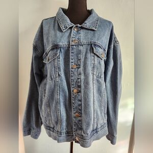 Vintage 90s Marlboro Country Store Denim Jean Jacket Men's XL